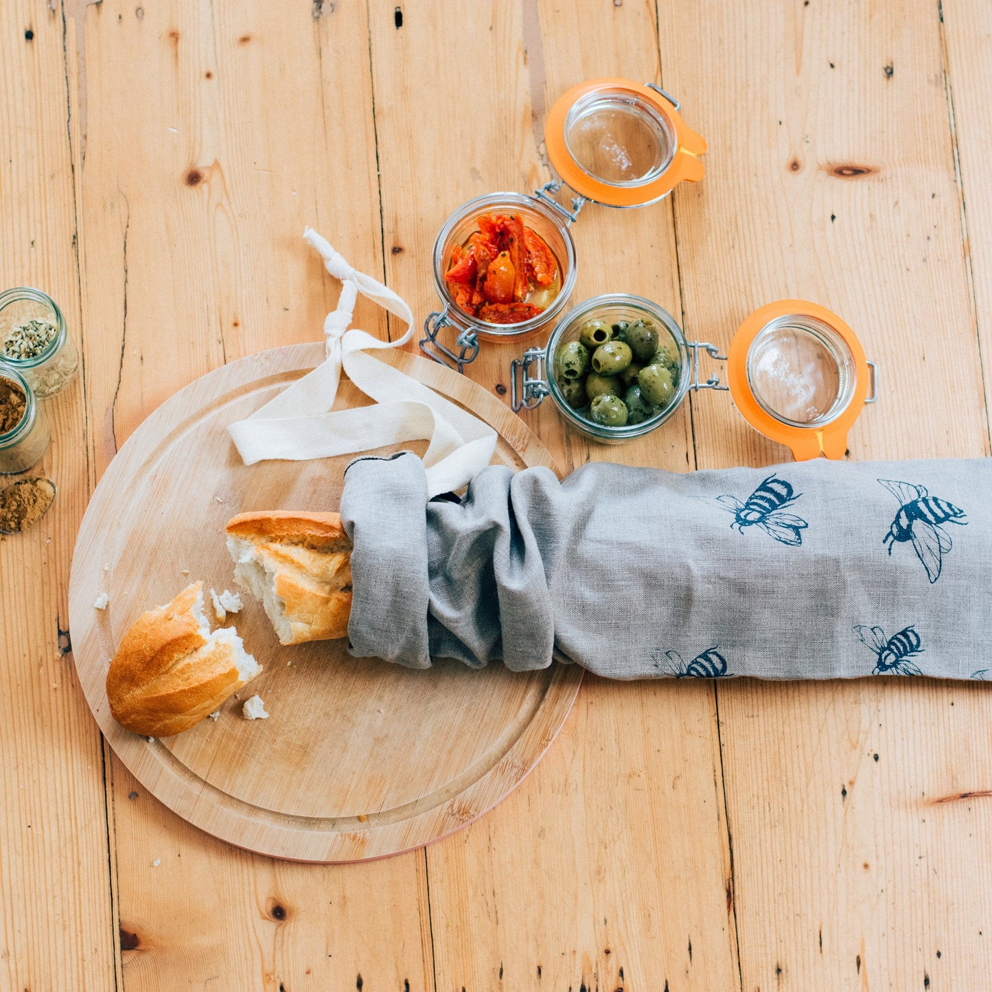 Bee Baguette Bag from the Honey Bee Collection by Helen Round