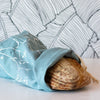 Duck Egg Blue Linen Bread Bag from the Hedgerow Collection by Helen Round
