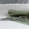 Sage Green Linen 150cm wide from Helen Round with Silver Scissors