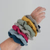 Range of Colourful Linen Hair Scrunchies from Helen Round