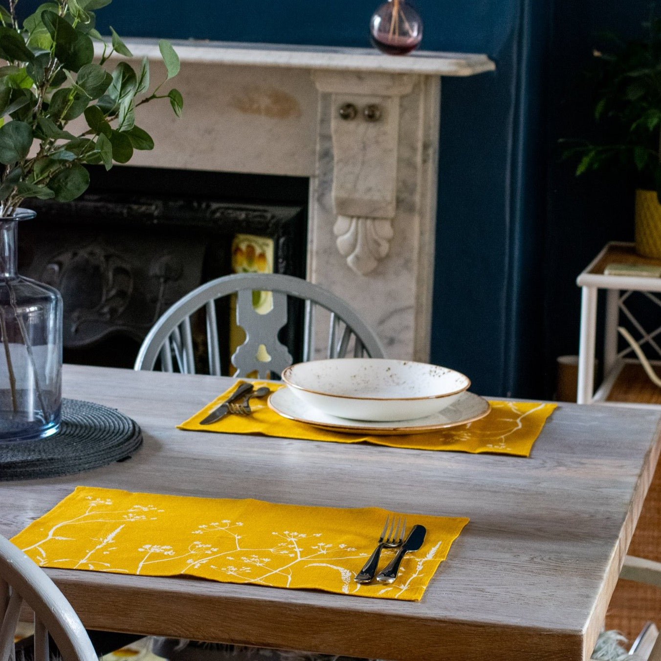 Mustard Placemats Pure Linen