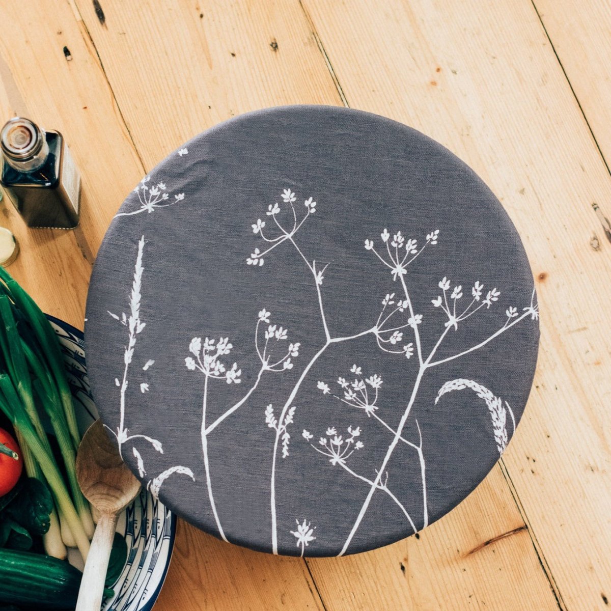 Large Reusable Bowl Cover, part of the Breadmakers Bundle from the Hedgerow Collection by Helen Round