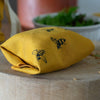 Bee Mustard Sandwich Wrap on Bread Board, from the Honey Bee Collection by Helen Round