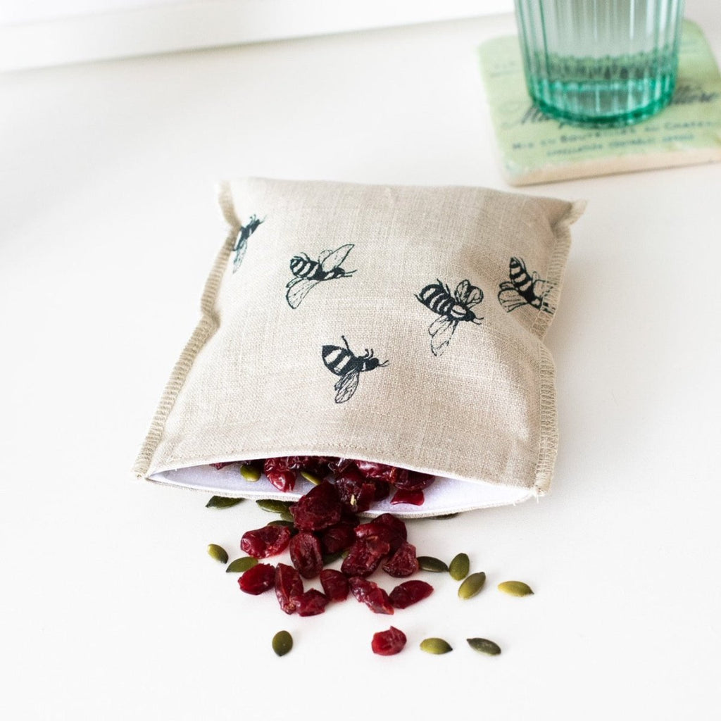 Bee Reusable Snack Bag - Seconds - Helen Round - Seconds & End Of Lines - Sale