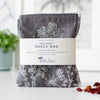 Slate Grey Reusable Linen Snack Bag Eco Collection Helen Round