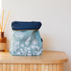 Duck Egg Blue Linen Toiletry Bag from the Garden Collection by Helen Round