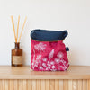 Raspberry Red Linen Toiletry Bag from the Garden Collection by Helen Round