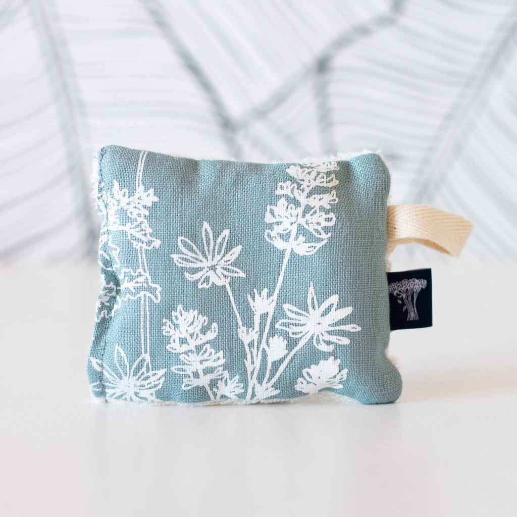 Eco sponge in duck egg blue linen from the Garden Collection by Helen Round