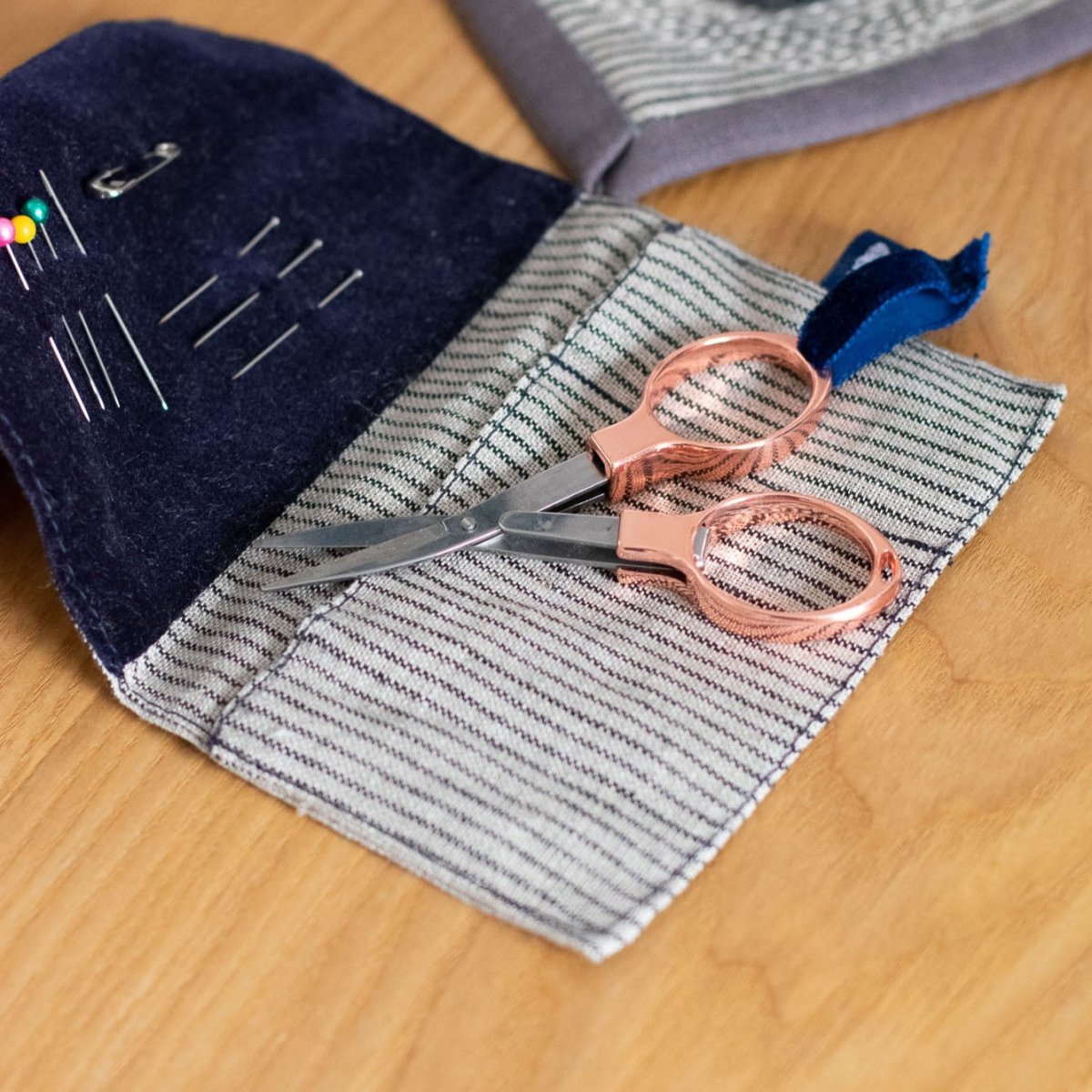 Rose Gold Folding Scissors - Helen Round - Christmas