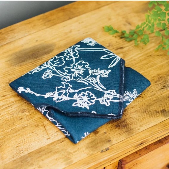 Reusable Sandwich Wrap - Helen Round - Waterproof Reusable Sandwich Wrap bundle picnics - Navy Blue - Seconds & End Of Lines