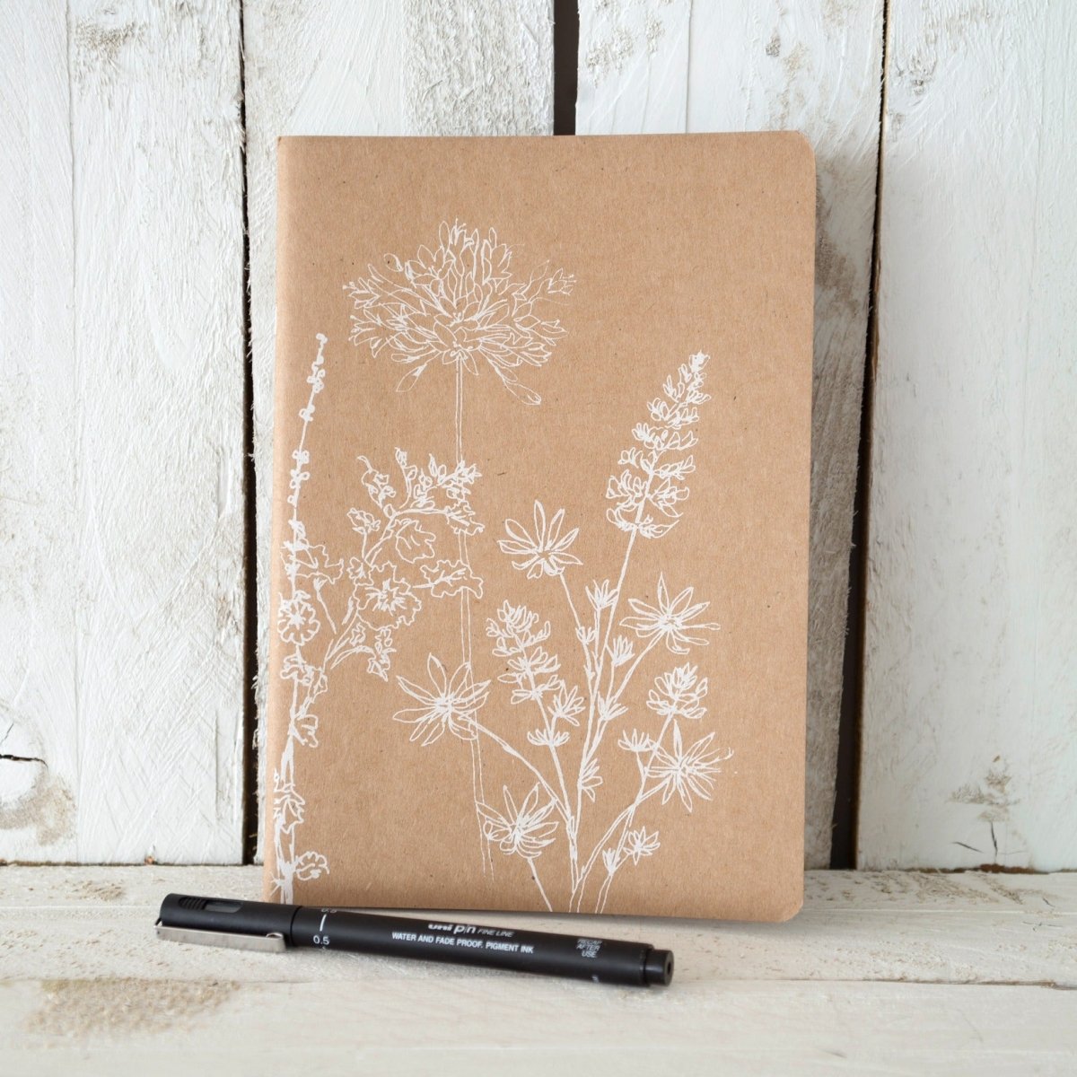 garden design A5 notebook plain paper A5