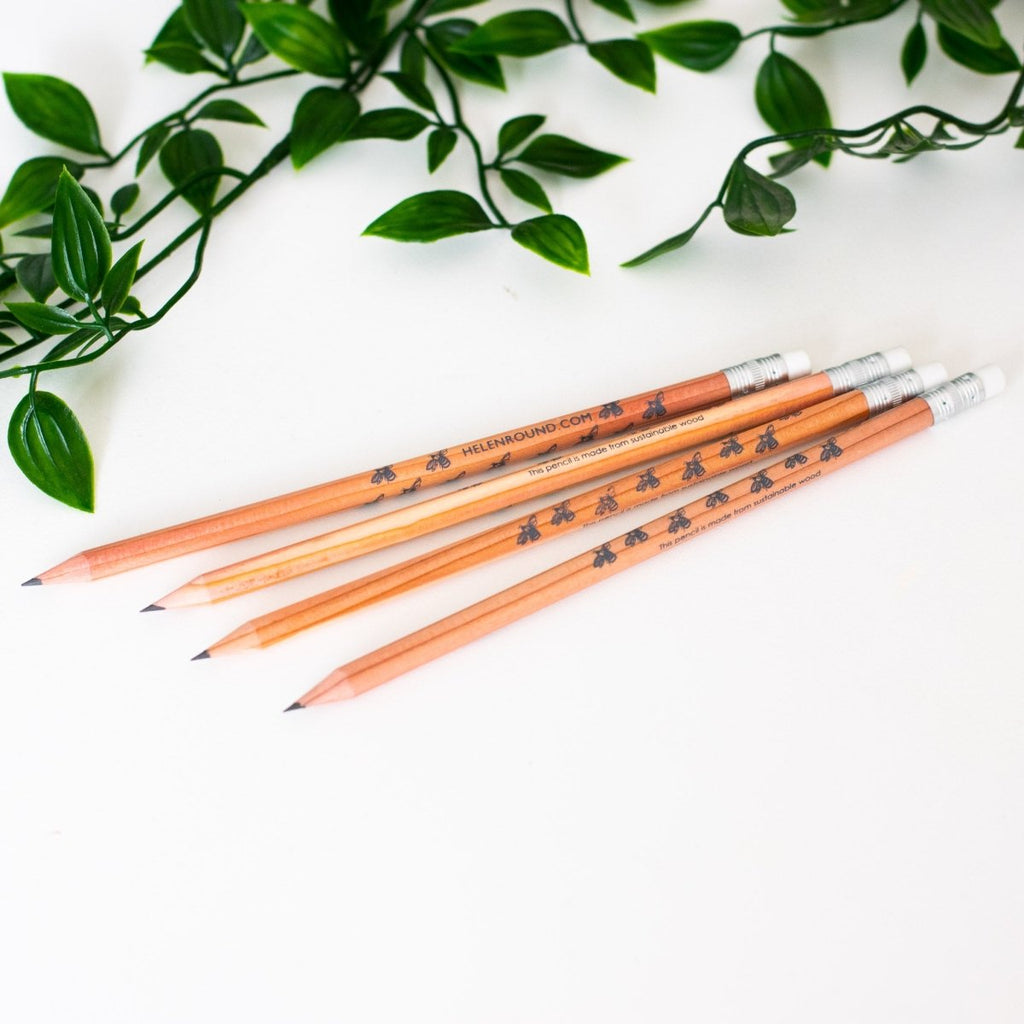 Wooden Bee Pencil from the Honey Bee Collection by Helen Round