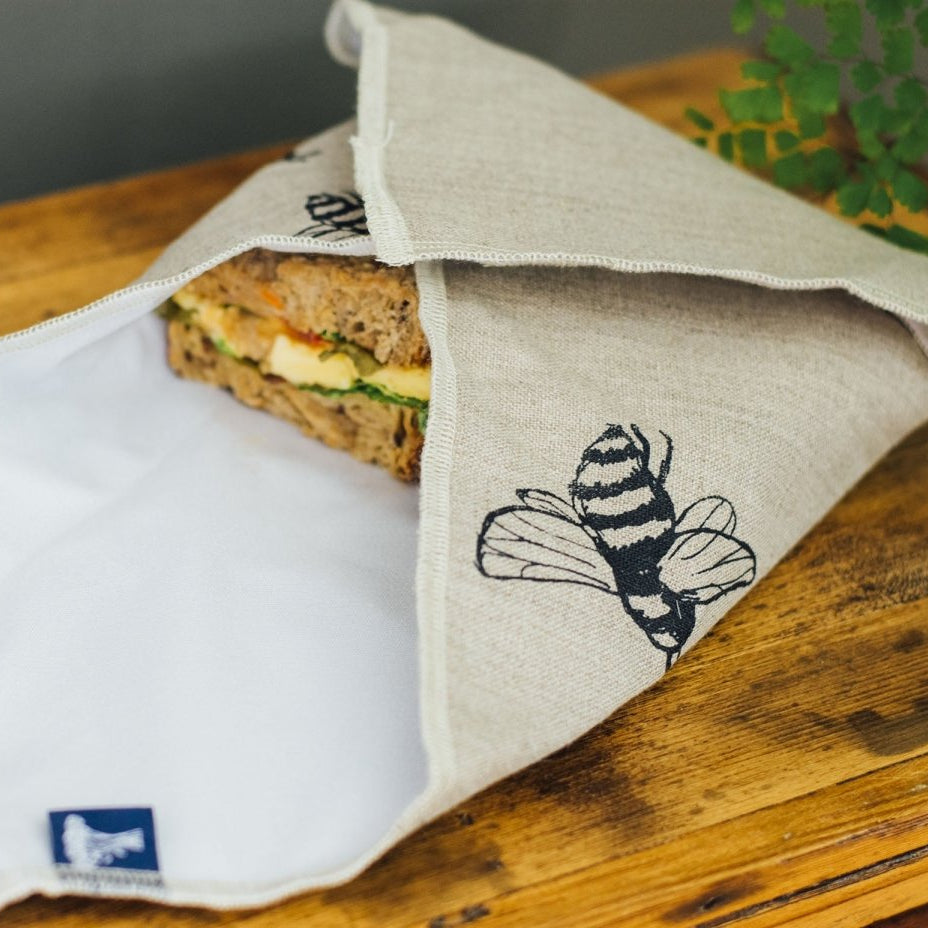 HELEN-ROUND-Bee-Linen-Sandwich-Wrap