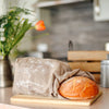 breathable linen bread bag natural linen from the garden collection