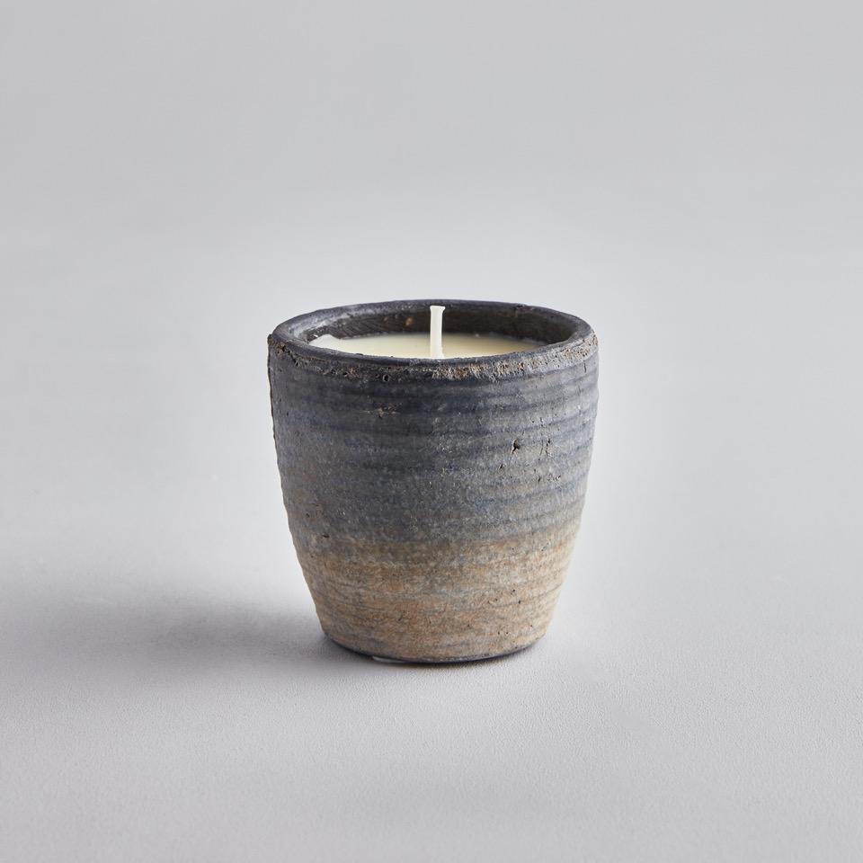 Large Coastal Candle with Sea Salt or Sea Mist Scent in blue ombre pot from St Eval Candle Company for Helen Round