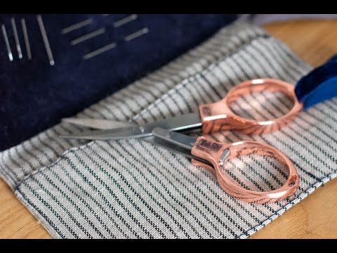 Rose Gold Folding Scissors from Helen Round