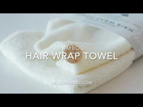 Reusable Bamboo Hair Wrap Towel by Helen Round