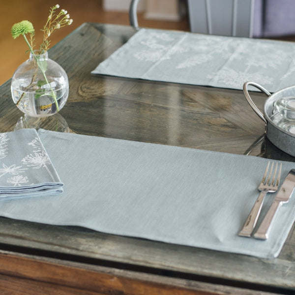 linen placemats duck egg blue set of two