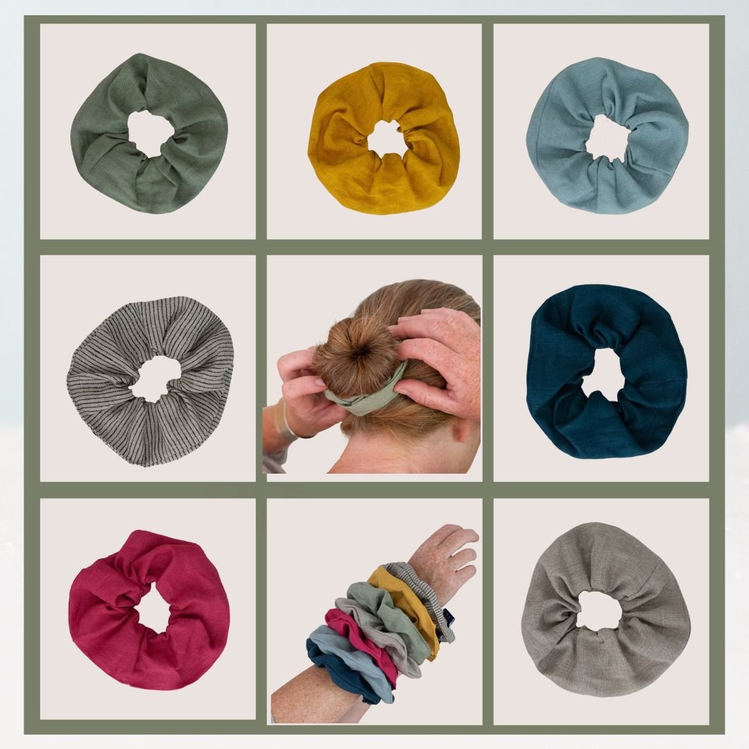 New linen scrunchie range from Helen Round